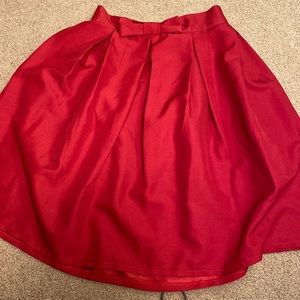 Red skirt
